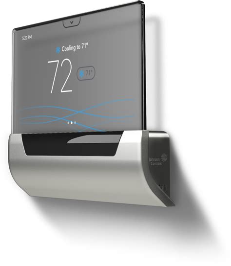 Johnson Controls Glas Smart Programmable Touch Screen Wi Fi Thermostat Gray International Shipping