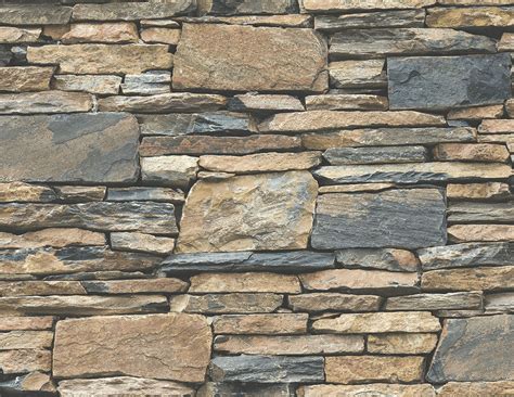 3d Stacked Stone Rock Wall Covering Brick In Melbourne Wallpaper