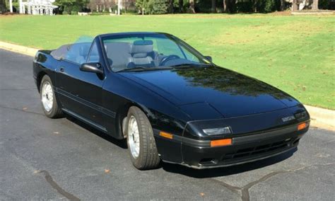 1988 Mazda Rx 7 Convertible Black With Gray Interior For Sale Mazda