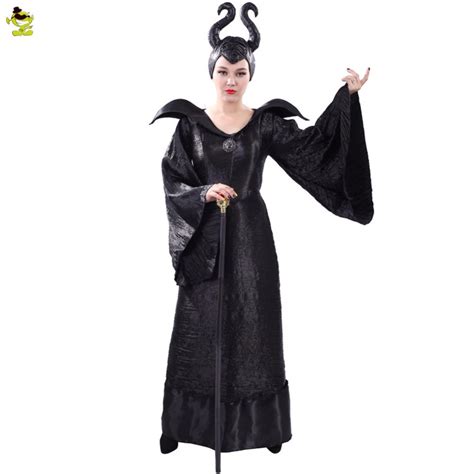 Jual Gratis Ongkir Adults Witch Maleficent Costumes Sexy Black Halloween Made Maleficent