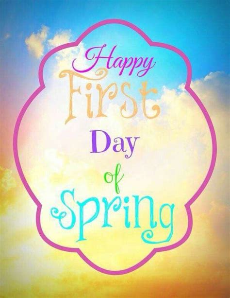 The first day of spring is one thing, and the first spring day is another. Happy First Day Of Spring Pictures, Photos, and Images for ...