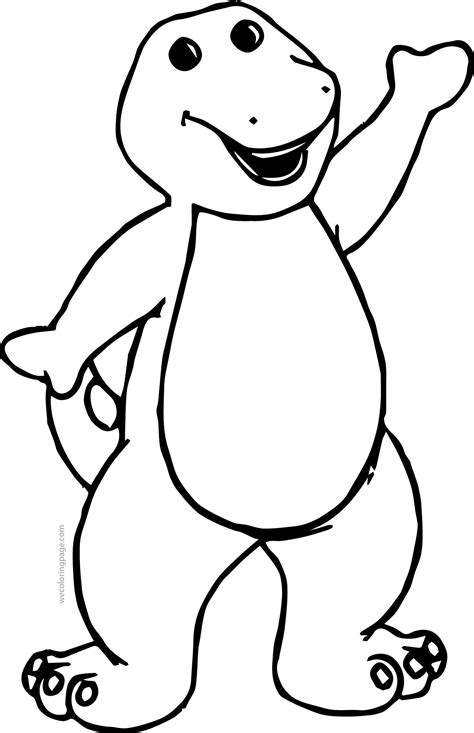 Barney And Friends Look Coloring Page
