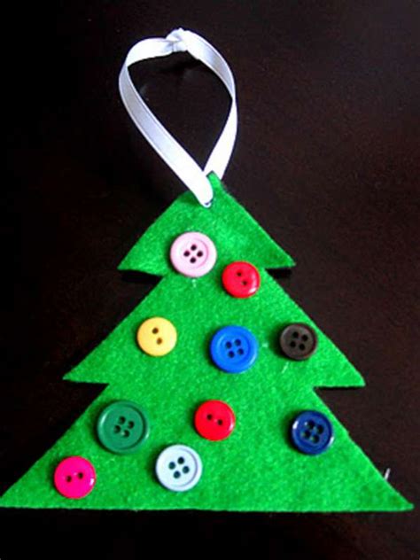 Cute Diy Button Christmas Tree Ornament Hands On As We Grow