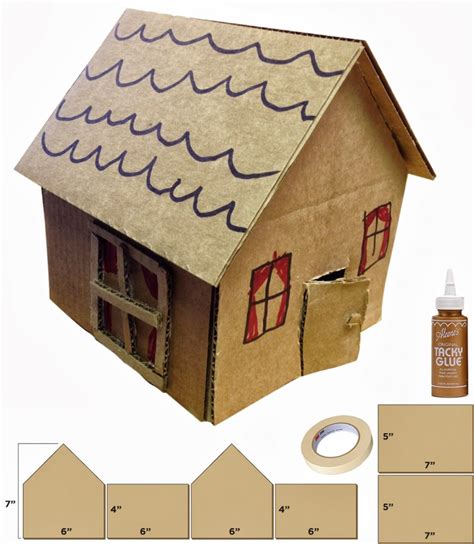 Little Cardboard Houses Art Projects For Kids
