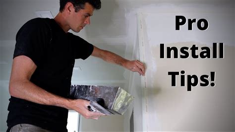 As a note the previous owner had curtain. How to Install Drywall Corner Beads!!! - YouTube