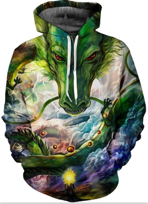 If you love dragon ball super and need a warmer way to show your admiration for your favorite dbz characters, pick up one of our unique pullover hoodies. DBZ Wish Hoodie | Hoodies, Dragon face, Dragon print