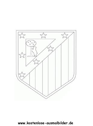 Real madrid dreht die partie gegen den fc villarreal zwar spät zu wandtattoo atlético de madrid wappen farbe. Atletico Madrid - Vereinswappen-Fussball ausmalen ...