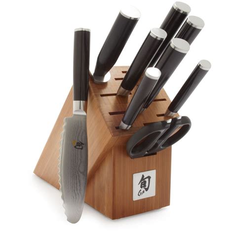Shun Classic 10 Piece Block Set Knife Block Set Classic Cutlery