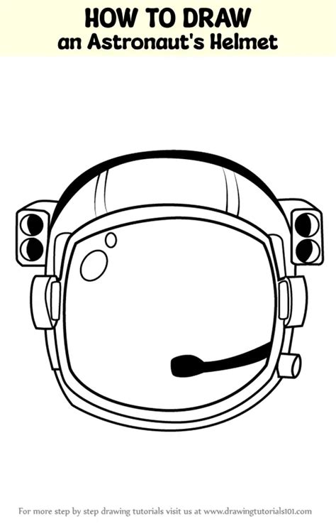 How To Draw An Astronauts Helmet Tools Step By Step