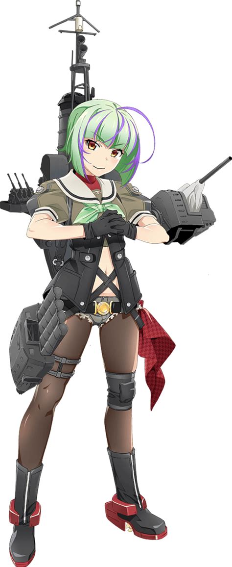 Watanabe Akio Take Kancolle Kantai Collection Official Art 1girl Adapted Turret Ahoge
