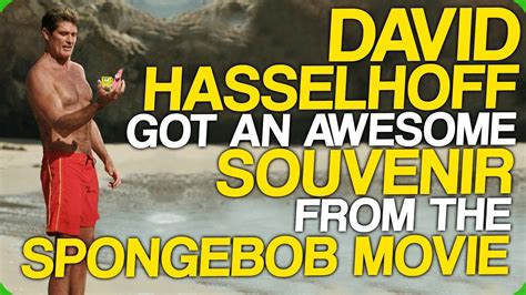 David Hasselhoff Got An Awesome Souvenir From The Spongebob Movie My