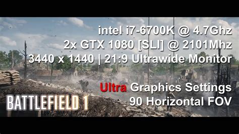 Tech Test Battlefield 1 Single Player Gtx 1080 Sli Ultra Settings