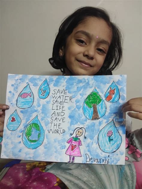 Save Water Save Life Posters For Kids