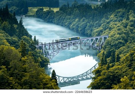Fukushima 1st Tadami River Bridge Stock Photo 2264658623 Shutterstock