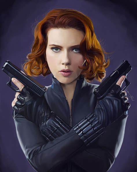 Scarlett Johansson As The Black Widow Black Widow Ave
