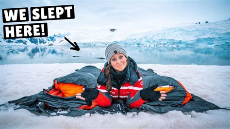 We Slept Outside In Antarctica Camping In The Snow Youtube