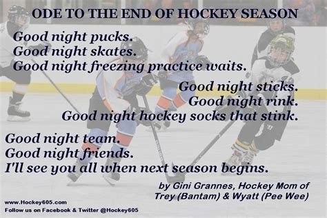 Ode To The End Of Another Hockey Season Good Night Friends Hockey