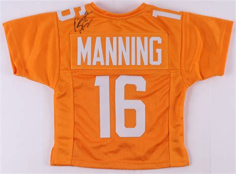 Peyton Manning Signed Tennessee Volunteers Jersey Jsa Coa Pristine