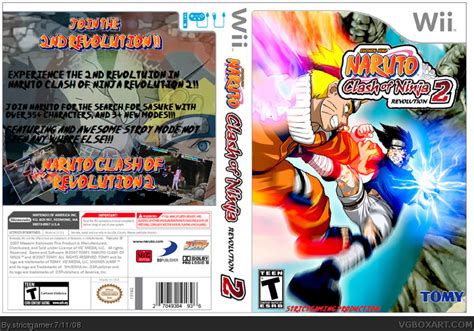 Naruto Clash Of Ninja Revolution 2 Wii Box Art Cover By Strictgamer