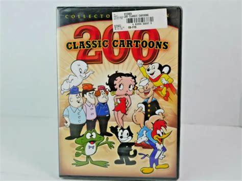 200 Classic Cartoons 4 Disc Dvd Set Collectors Edition New Sealed 7