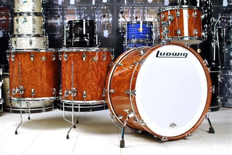 Used Ludwig Classic Maple 4pc Bonham Drum Set African Bubinga Used