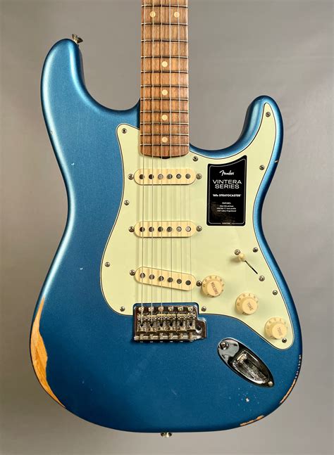 Fender Vintera Road Worn® 60s Stratocaster® Lake Placid Blue Vintage Precbs Pre Cbs Electric Guitar