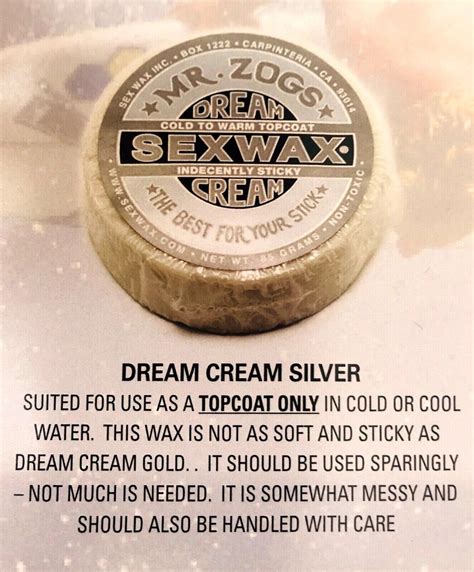 Sex Wax Mr Zogs Sexwax Dream Cream Coconut Lot Of 10 Ebay