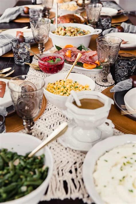 Get a bob evans freebie the next time you order! Neutral Thanksgiving Tablescape & Dinner for 2020 (with photos)