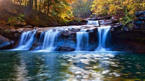 River Waterfall Autumn Most Beautiful Waterfall Wallpape Flickr