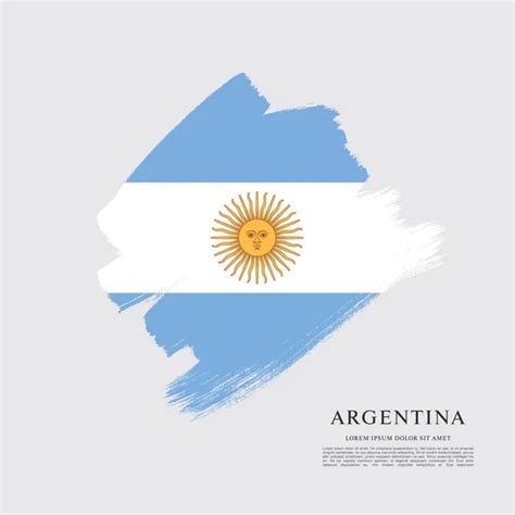 Plantilla Bandera De Argentina Vector Gráfico Vectorial © Igorvkv
