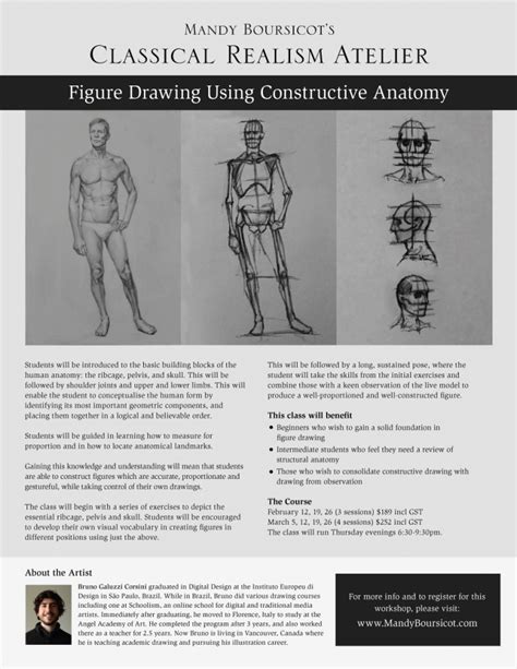 Figure Drawing Using Constructive Anatomy Class Mandy Boursicot