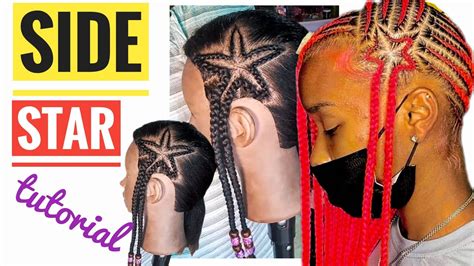 How To Braid A Star Design In Hair Star Braid Design Tutorial Youtube