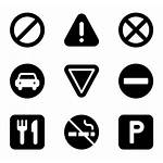 Traffic Icon Signs Signal Clip Road Icons
