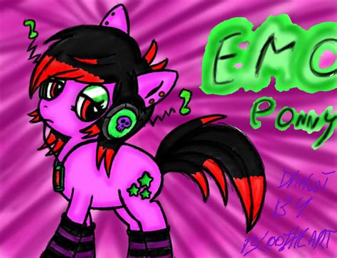 Emo Ponny By Blackheadgehog On Deviantart