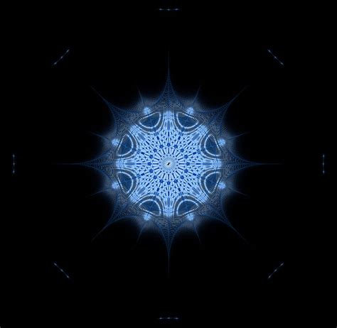 Kaleidoscope Fractal Abstraction Blue Dark Hd Wallpaper Peakpx