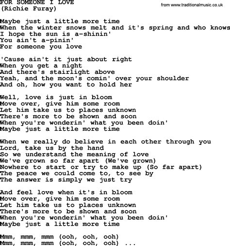 For Someone I Love By The Byrds Lyrics With Pdf
