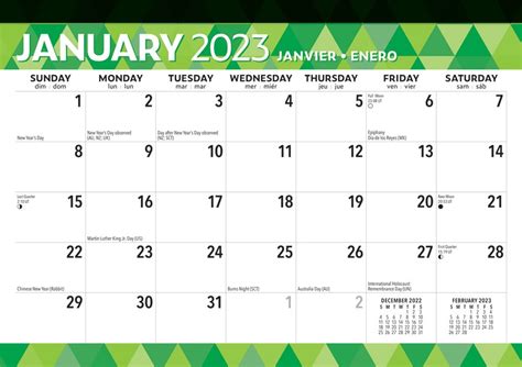 Large Print 2023 17 X 12 Inch Monthly Desk Pad Calendar