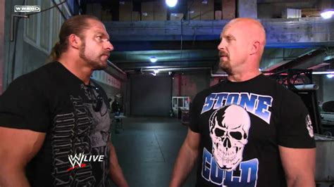 Raw Triple H Crosses Paths With Stone Cold Steve Austin Youtube