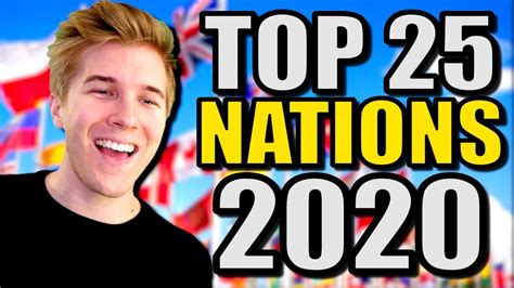 Top 25 Strongest Nations In The World In 2020 Youtube