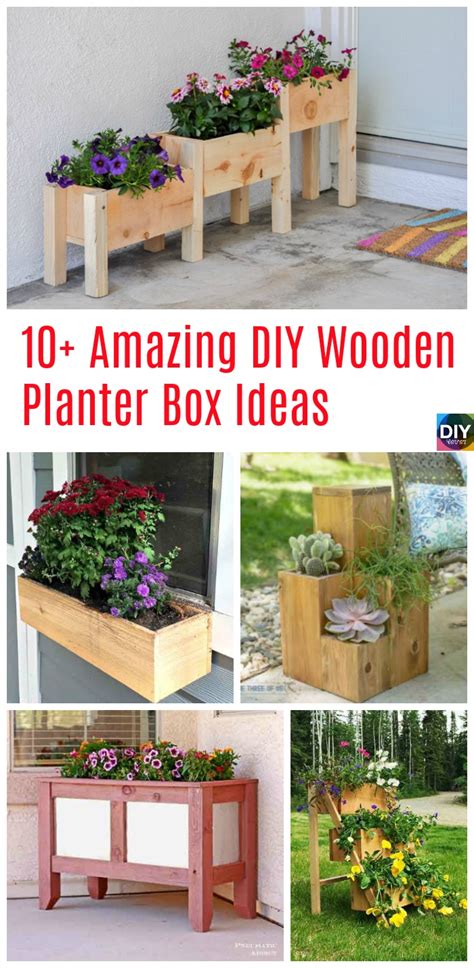 This storage uses the concept of diy which is a concept that requires you to make your own with wood or other materials. 10+ Amazing DIY Wooden Planter Box Ideas - DIY 4 EVER
