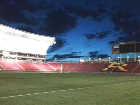 Real Salt Lake The Rio Tinto Stadium At Night I Took The Pic Real