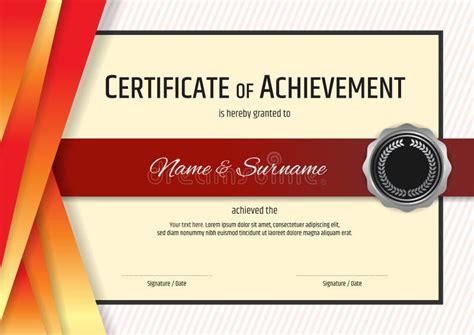 Modern Certificate Template With Elegant Border Frame Diploma Design Images