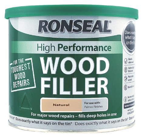 Ronseal High Performance Wood Filler 275g 550g 1kg 37kg White Natural