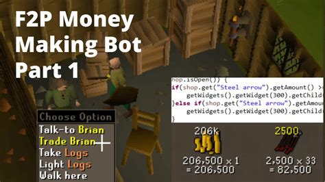 The prices and hourly rates are simply an estimate. OSRS F2P Bot | Money Making Script Part 1 | 200k+ph - YouTube