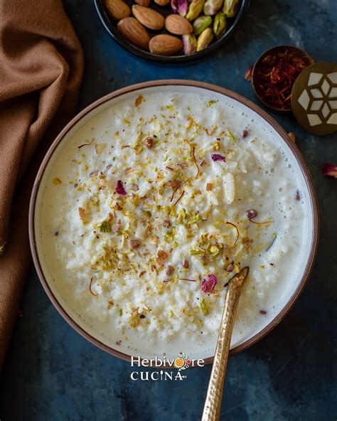 Instant Pot Kheer Indian Rice Pudding Herbivore Cucina