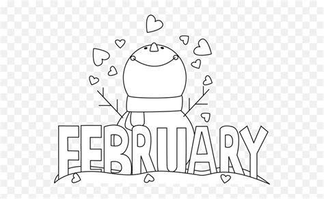 February Clipart Clipart Suggest February Clip Art Black And White