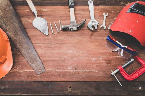 Hd Wallpaper Flat Lay Photography Of Hand Tools Background Board