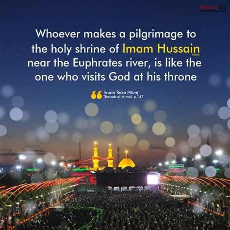 Arbaeen Quote Visit God In His Throne By The Pilgrimage Of Imam