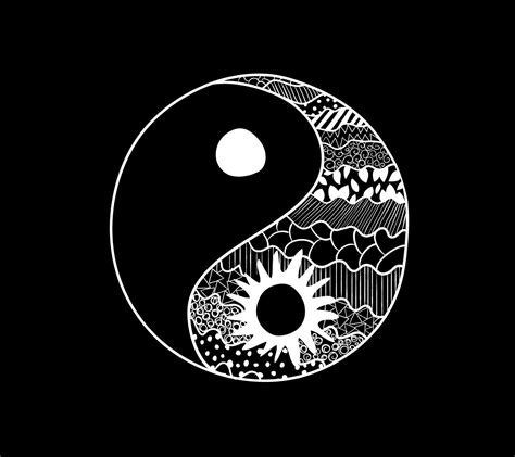 Black And White Yin Yang Symbol
