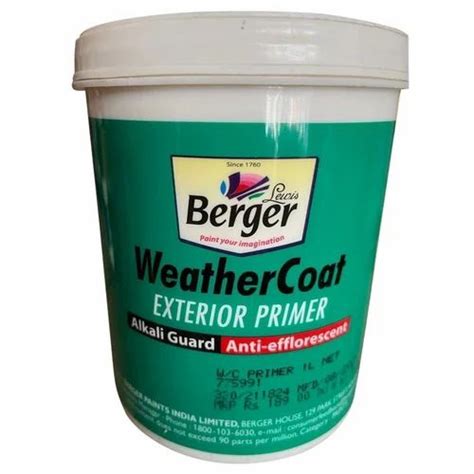 Berger Weather Coat Exterior Primer 1 Ltr At Rs 190bucket In